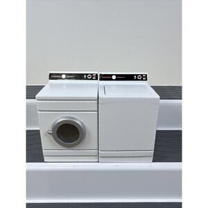 Dollhouse Miniature Modern Washer and Dryer Wooden 1:12 scale